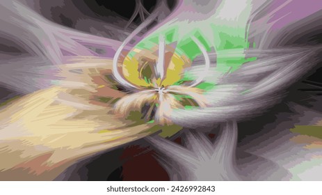 Colorful abstract background with swirls desktop wallpapers | Tropical exotic twisted into a spiral desktop wallpaper | Multicolor spiral with swirls desktop wallpaper | Abstract rainbow fractal wavy