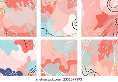 Farbiger und abstrakter Hintergrund-Template-Banner.