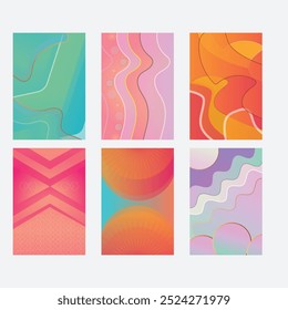 Design de modelo de plano de fundo abstrato colorido