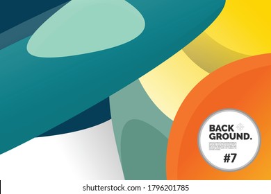 Colorful abstract background template with pastel colors and dummy text for Web Design, Background, Landing page, Print Materials, Flyers, Business cards, Posters, Banners, and more.