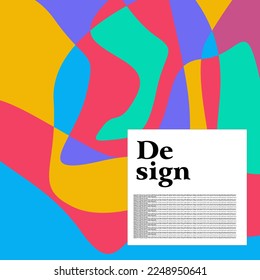 Colorful Abstract Background Template Vector Design