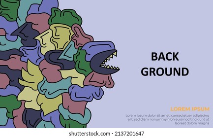 Colorful Abstract Background Template for Web Design, Landing page, and Print Material.