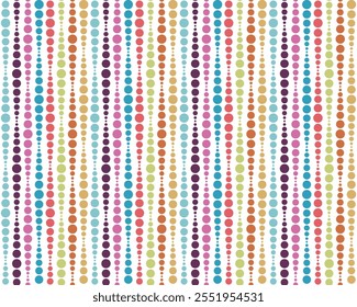 Farbige abstrakte Hintergrundtextur im geometrischen Zierstil. Nahtloses Design. Muster mit gepunkteten Linien auf weißem Hintergrund.