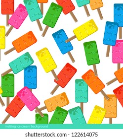 Colorful abstract background texture of ice cream