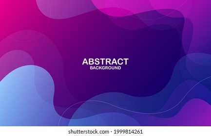 Fondo colorido y abstracto. Composición de formas de degradado de moda. Ilustración del vector