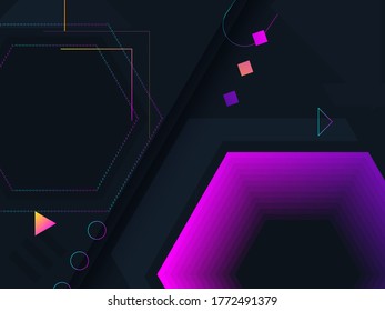 Colorful Abstract Background with Triangle Pattern and with colors stripes luxury dynamic modern abstract vector background for presentation, report, abstract luxury cover. Paper style abstract.