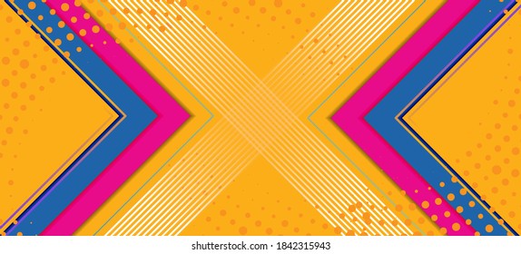 Colorful Abstract Background with Triangle Pattern and with colors stripes luxury dynamic modern abstract vector background for presentation, report, abstract luxury cover. Paper style abstract.