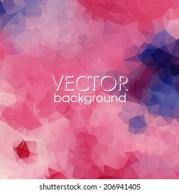 Colorful Abstract Background With Triangles.
