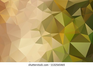 Colorful abstract background from triangles, green and yellow gradient color. Military background. Paintball