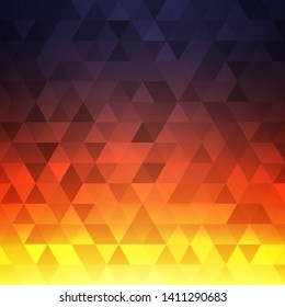Colorful abstract background of triangles. Vector illustration.