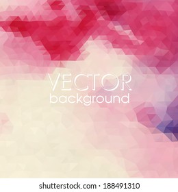 Colorful Abstract Background With Triangles. Vector Illustration. Eps 10.