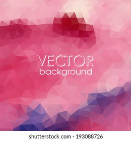 Colorful Abstract Background With Triangles. Vector Illustration. Eps 10.