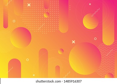 Colorful abstract background using minimal geometry as an element.