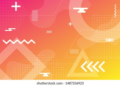 Colorful abstract background using minimal geometry as an element.