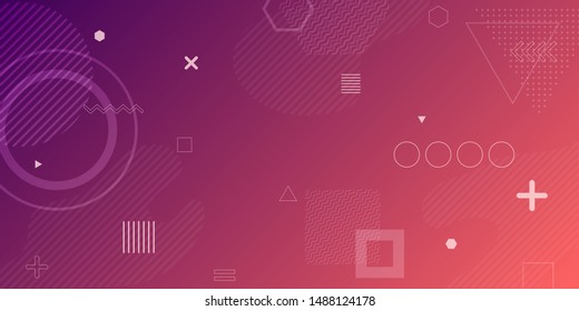 Colorful abstract background using minimal geometry as an element.