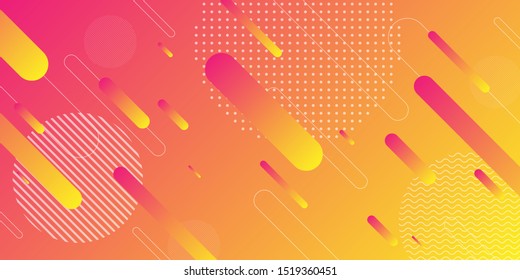 Colorful abstract background using minimal geometry as an element.