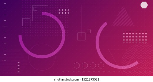 Colorful abstract background using minimal geometry as an element.
