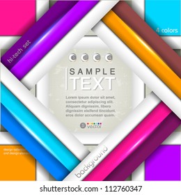 Colorful  abstract background for various options. Vector art.