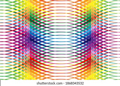 Colorful Abstract Background Vector Curve Design