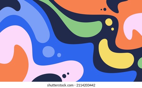 Colorful abstract background vector design with psychedelic style Premium Vector