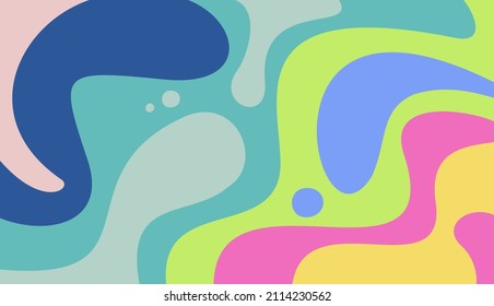 Colorful abstract background vector design with flat style Premium Vector