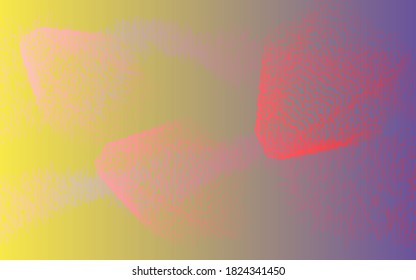 colorful abstract background. Vector gradient background with fantastic shapes. Futuristic backdrop.