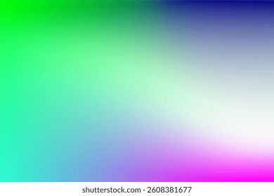 Colorful Abstract Background Vector Gradient with Vibrant Green, White, Blue, and Pink Shades