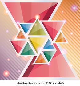 Fondo colorido y abstracto. ilustración vectorial