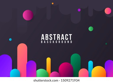 Colorful abstract background vector in landscape orientation