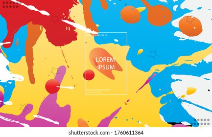 Colorful abstract background. Vector background paper art style can be used in cover design, book design, poster, cover, flyer, website backgrounds, landing page, cover page, wallpaper or advertising.