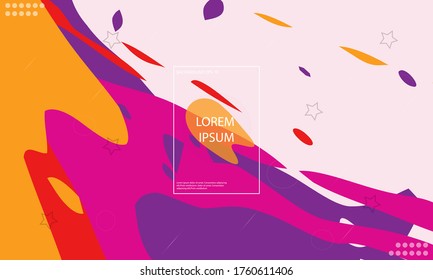 Colorful abstract background. Vector background paper art style can be used in cover design, book design, poster, cover, flyer, website backgrounds, landing page, cover page, wallpaper or advertising.