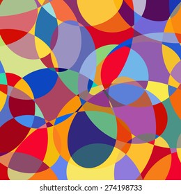 Colorful Abstract Background. Vector Pattern of Geometric Shapes