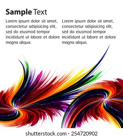 colorful Abstract Background Vector. text box. card. 