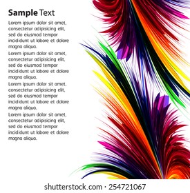 colorful Abstract Background Vector. text box. card. 