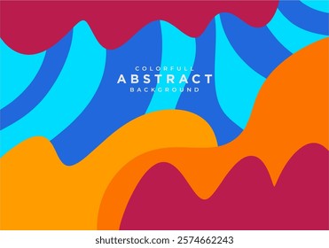 colorful abstract background vector, waves colorful background abstact