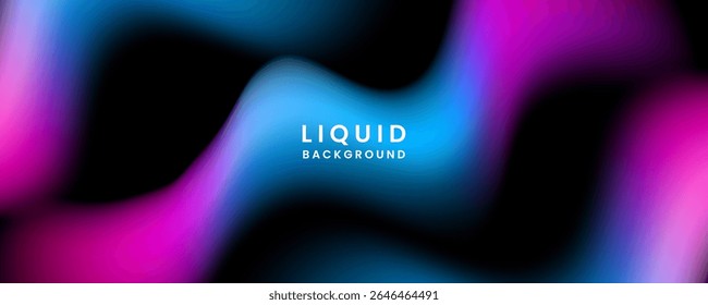 Fondo abstracto colorido con efecto de colores degradados vibrantes como decoración de Formas líquidas. Concepto de estilo de luces borrosas de elemento de Diseño gráfico moderno para Web, arte, volante, tarjeta o cubierta de folleto