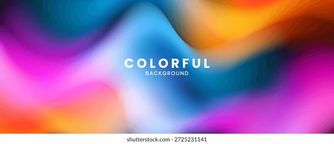 Fondo abstracto colorido con efecto de colores degradados vibrantes como la decoración de espoletas o nubes. Concepto de estilo de luces borrosas de elemento de Diseño gráfico moderno para Web, arte, volante, tarjeta o cubierta de folleto