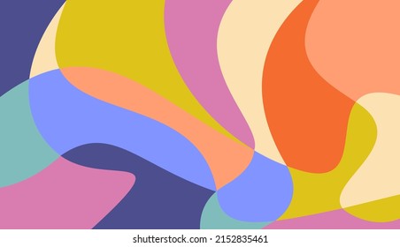 Colorful abstract background with vintage style vector design