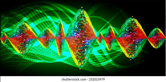 colorful abstract background. wave