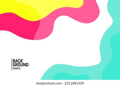 Colorful abstract background. Wave banner template vector illustration.