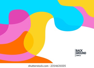 Colorful abstract background. Wave banner template vector illustration.