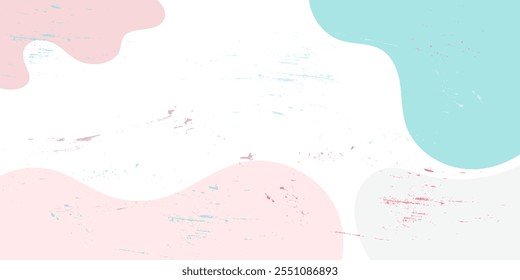 Colorful Abstract background with wave pattern and hand drawn textures, Memphis style Color wave template, and presentation design.