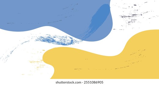 Fondo Abstractas colorido con patrón de onda y texturas dibujadas a mano, estilo de Memphis Plantilla de onda de color y diseño de presentación.