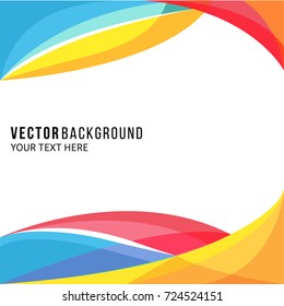 Colorful Abstract Background With Wave Shape