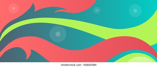 Colorful abstract background with waves and ornaments for website, banners or identity.