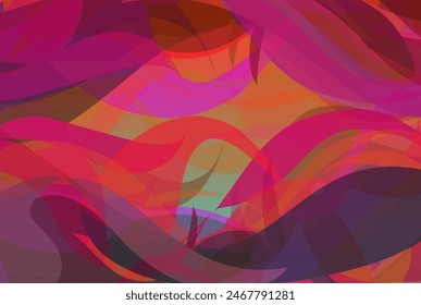Bunter abstrakter Hintergrund mit bunter wellenförmiger Schal-Textur