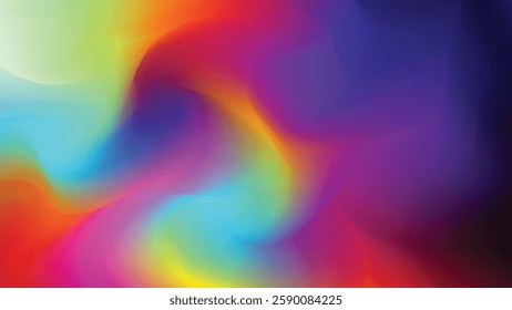 colorful abstract background with wavy patterns with harmonious color combinations