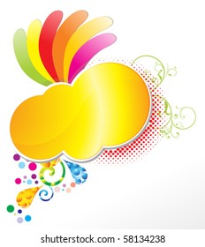 colorful abstract background with white background vector illustration