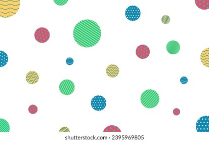 Colorful abstract background.Round circle geometry shape texture wallpaper.Graphic vector illustration.
