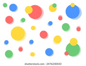 Colorful abstract background.Round circles multicolor wallpaper.Vector graphic illustration.